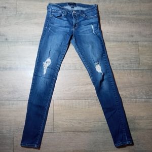 Flying Monkey Platinum Distressed Skinny Jeans 27